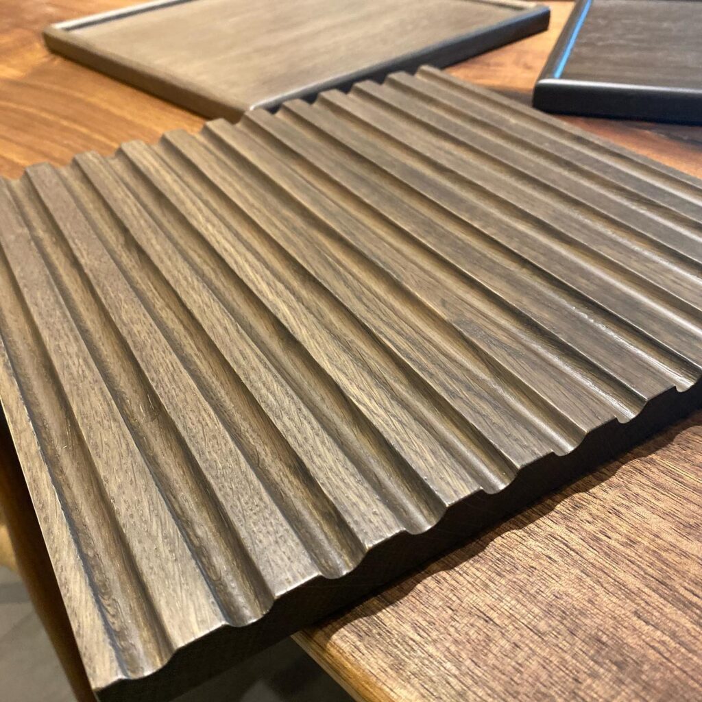 Samples/mock-ups for a project we are doing with @kmhdesign This project intersects modern and traditional stylings and relies heavily on precision and detail. No problem.. #strawwoodwork #interiordesign