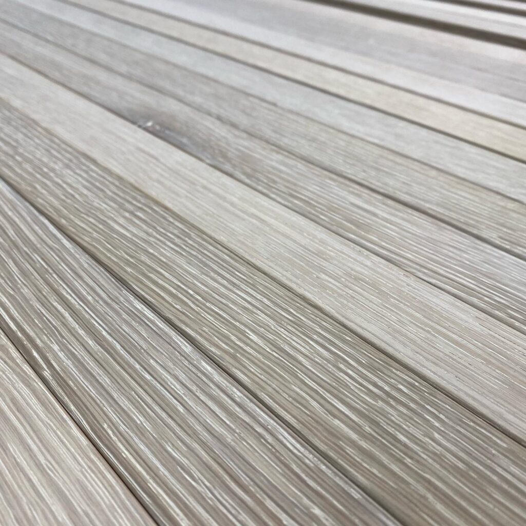 Wire brushed white oak panels in process. #kmhdesign #jaxinteriordesign #strawwoodwork #keeponmoving