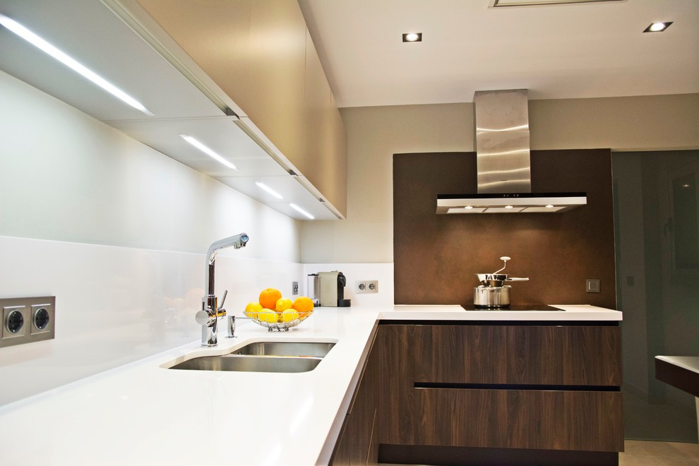 dekton cabinet face example custom modern kitchen cabinets