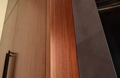custom walnut bedroom cabinets