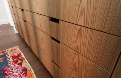 modern wood no pulls cabinets