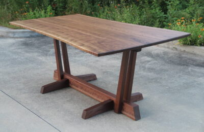 Walnut nakashima table