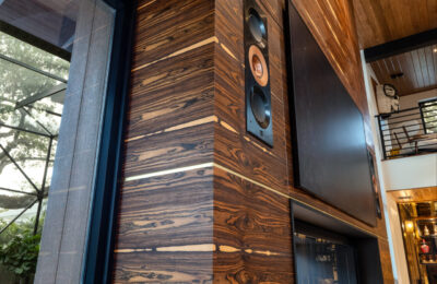 bacote horizontal wood fireplace