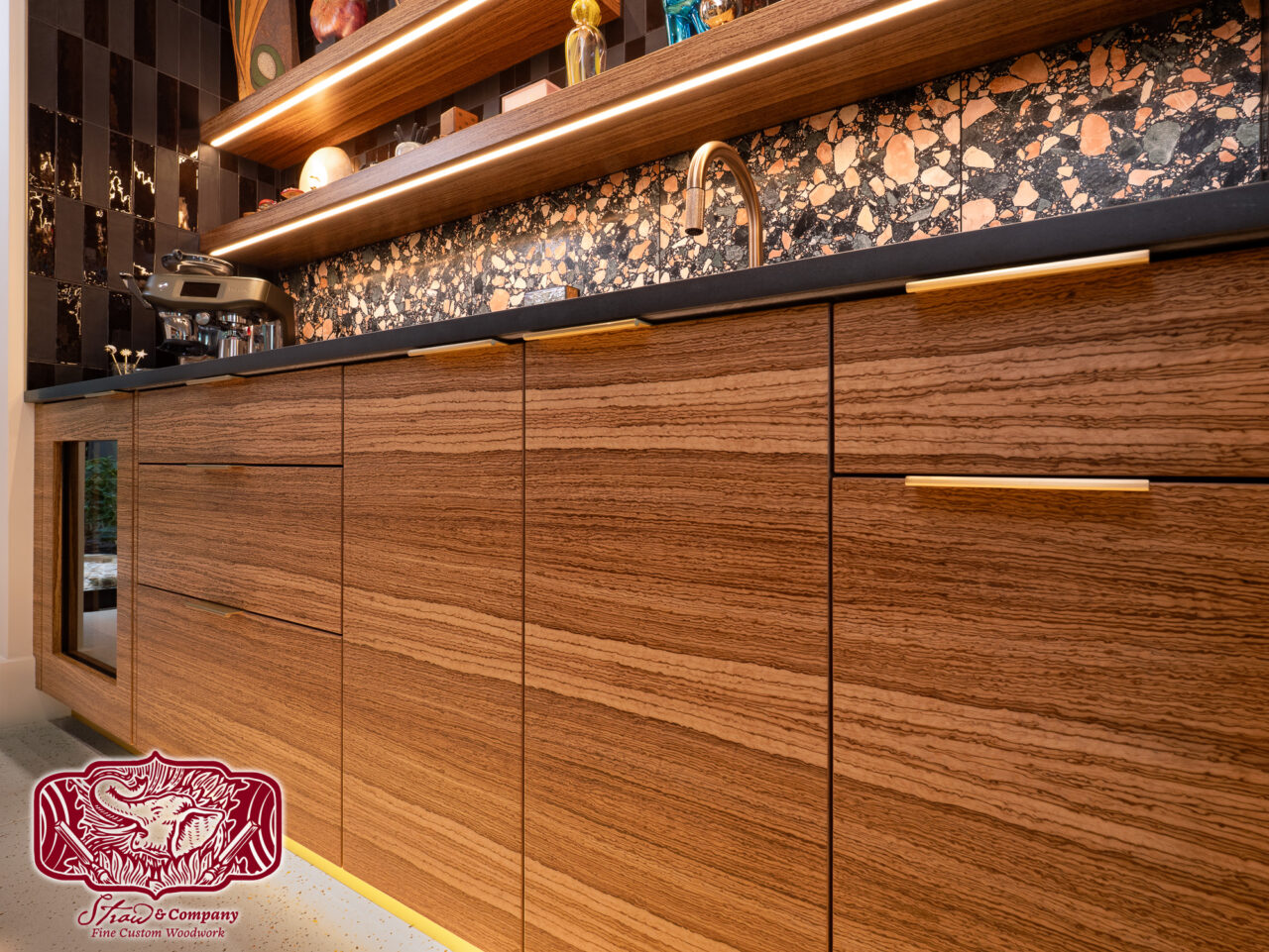 Luxury Italian-Inspired Custom Kitchen Cabinet Design