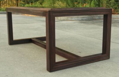 exotic wood custom coffee table