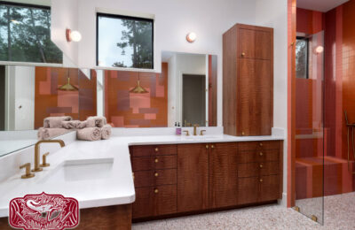 Custom retro modern custom vanity