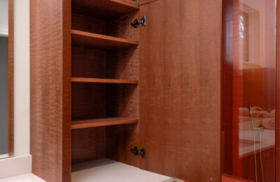 finished interior cabinets