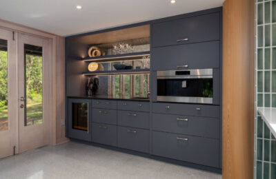 modern salvaged wood cabinets